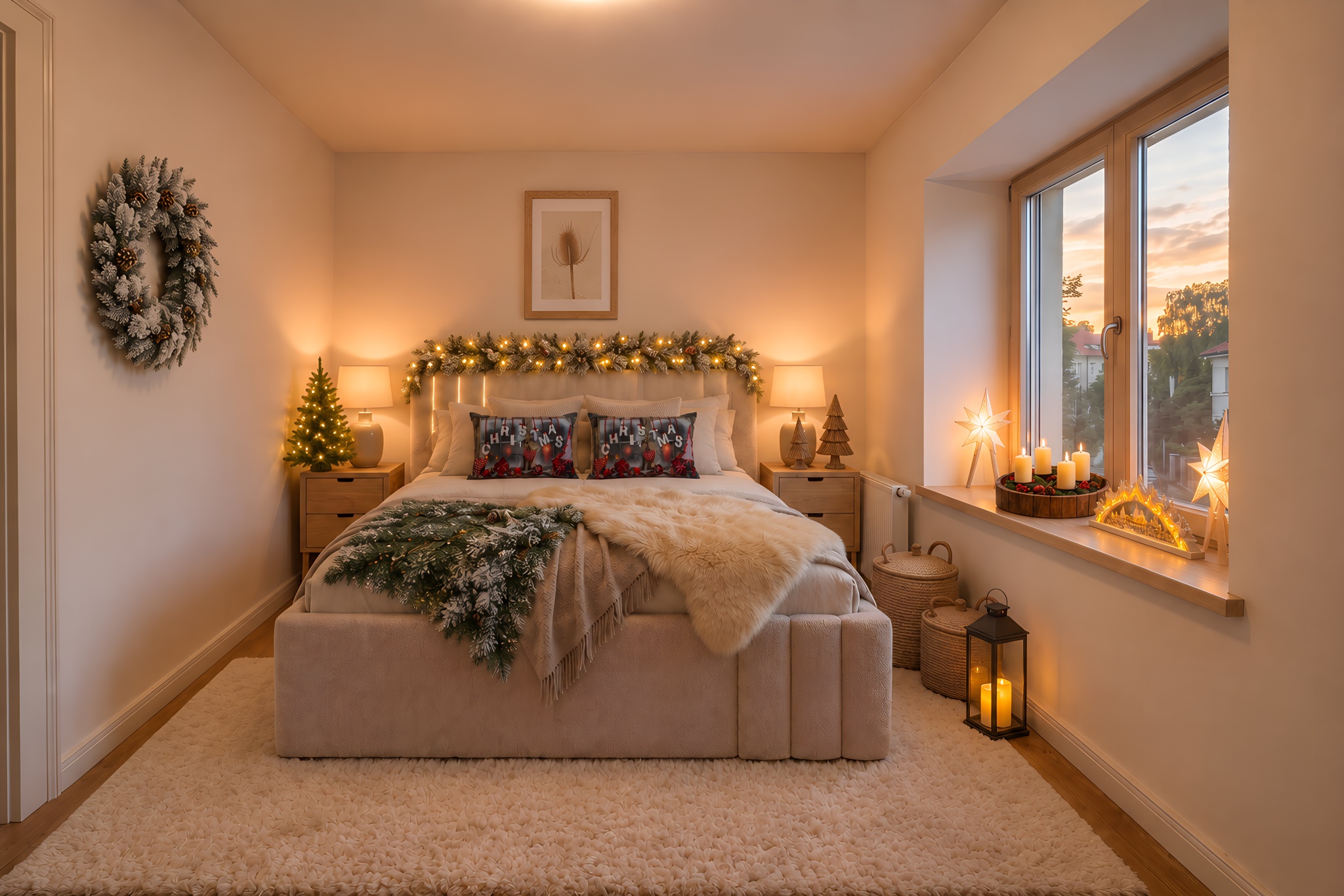 Weihnachten im Schlafzimmer – Beispielzimmer