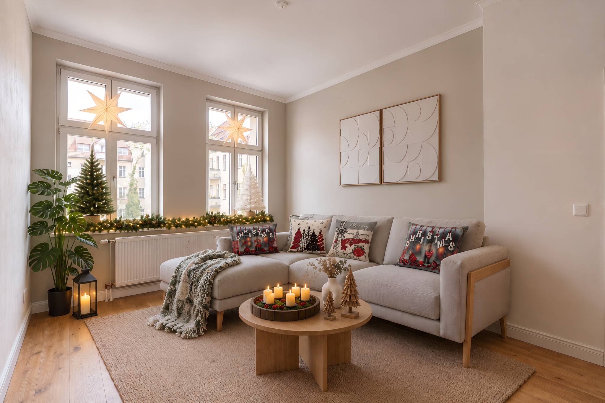 Weihnachten im Wohnzimmer – Beispielzimmer